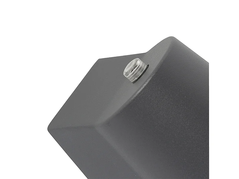 Lampe d'extérieur moderne anthracite avec LED et capteur crépusculaire - Uma