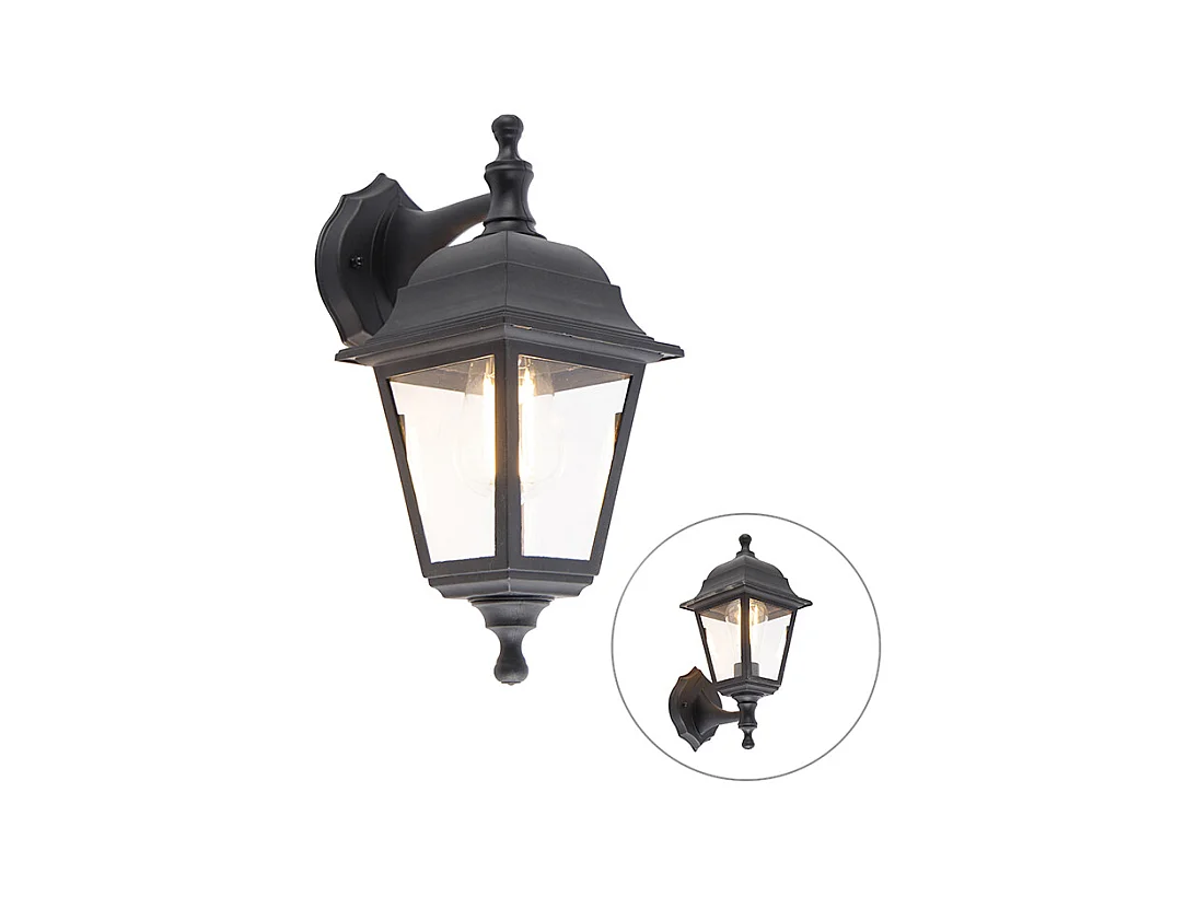 Applique d'extérieur classique noire réglable IP44 - Capital