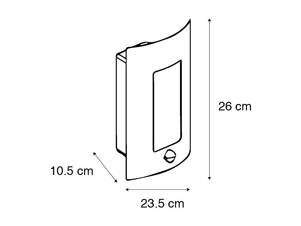 Applique d'extérieur moderne brun rouille IP44 - Emmerald Classic