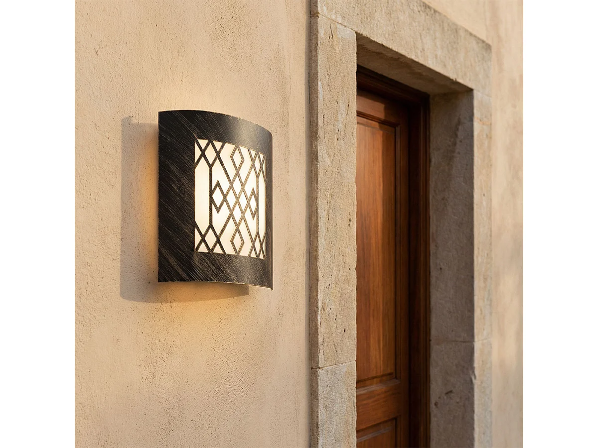 Applique murale extérieure moderne brun rouille IP44 - Emmerald Classic