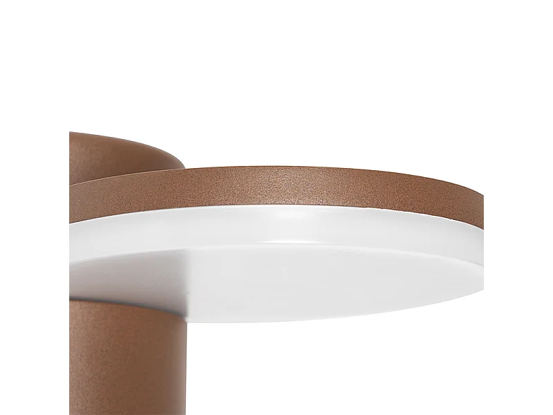 Applique murale d'extérieur brun rouille avec LED IP54 détecteur de mouvement - Esmee