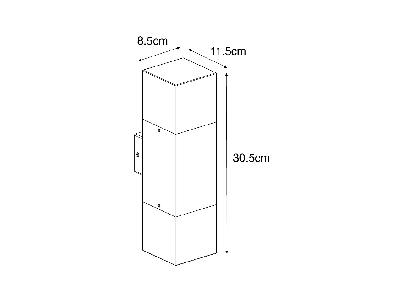 Applique d'extérieur marron rouille avec abat-jour fumé 2 lumières IP44 - Danemark
