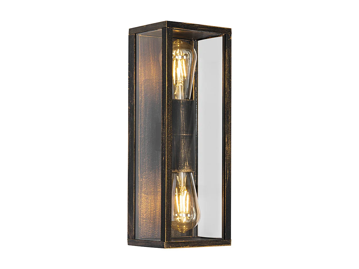 Applique vintage or antique 38 cm 2 lumières IP44 - Charlois