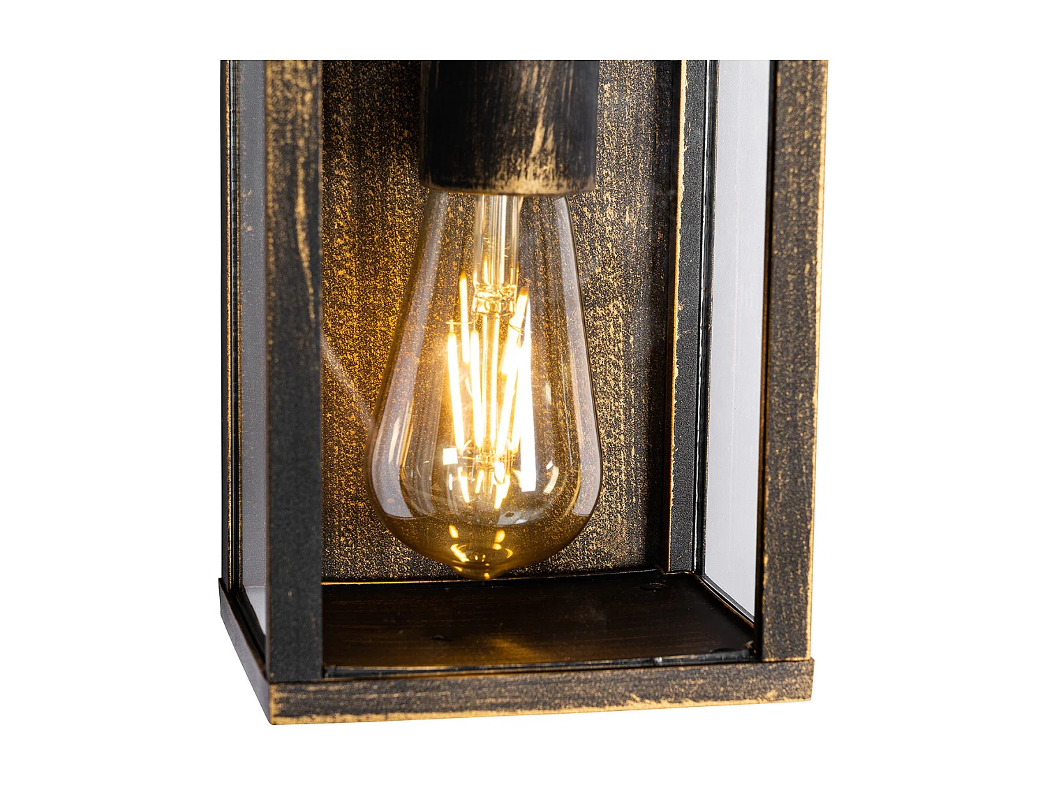 Applique murale vintage or antique 38 cm 2 lumières IP44 - Charlois