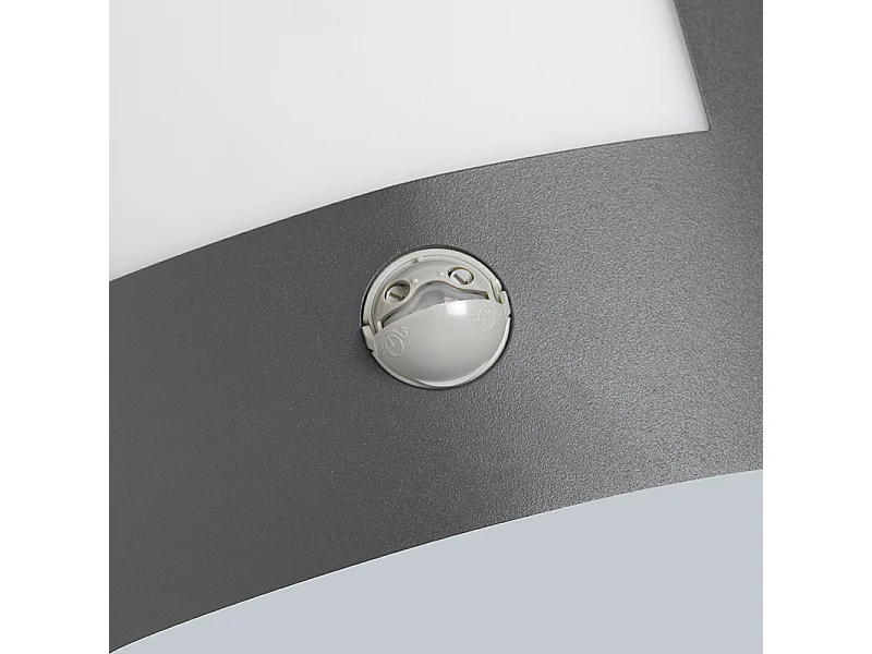 Applique d'extérieur anthracite avec détecteur de mouvement IP44 - Emmerald 1