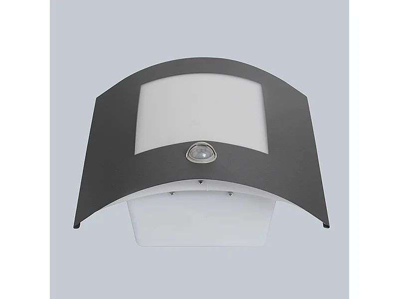 Applique murale extérieure anthracite avec détecteur de mouvement IP44 - Emmerald 1