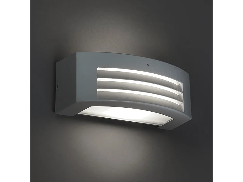 Applique moderne gris clair IP44 - Hurricane 1