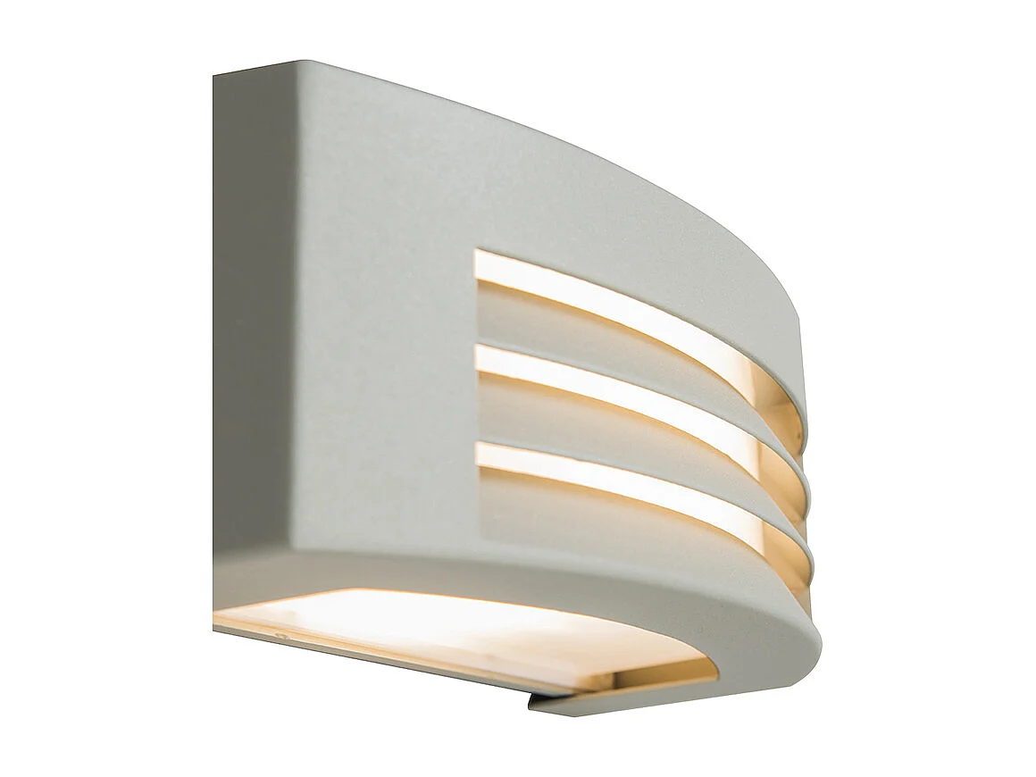 Applique moderne gris clair IP44 - Hurricane 1