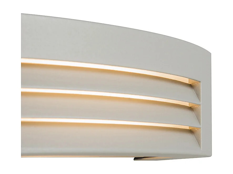 Applique moderne gris clair IP44 - Hurricane 1