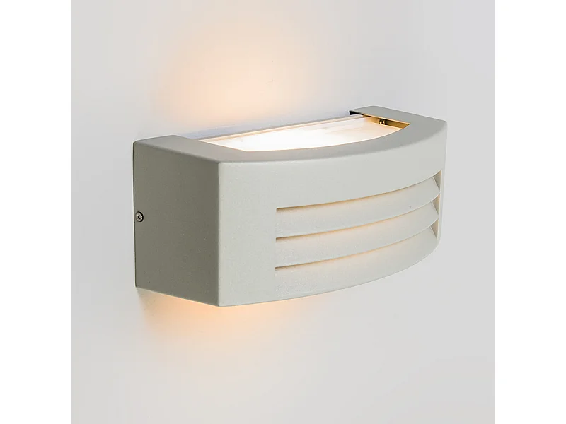 Applique moderne gris clair IP44 - Hurricane 1