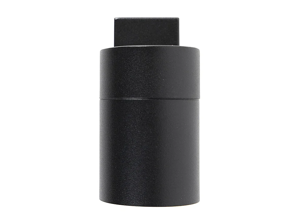 Applique murale d'extérieur noire en acier inoxydable GU10 50mm IP44 - Solo