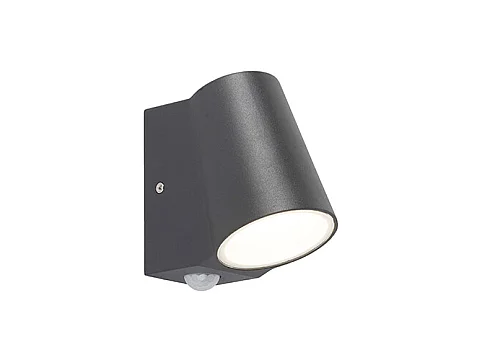 Lampe d'extérieur anthracite avec détecteur de mouvement avec LED - Uma