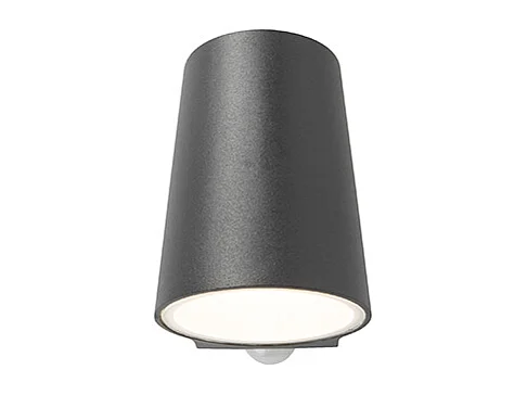 Lampe d'extérieur anthracite avec détecteur de mouvement, LED incluse - Uma