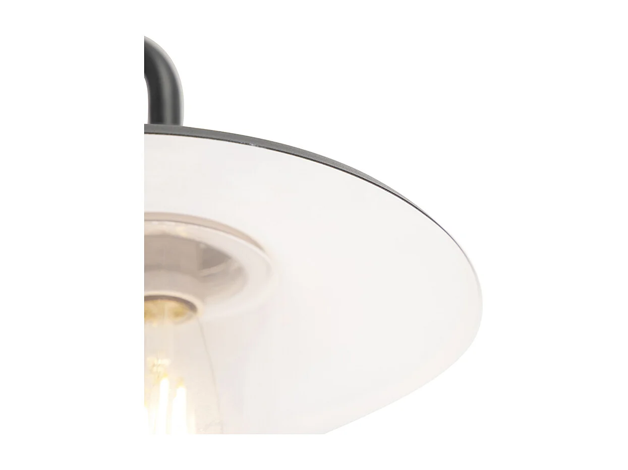 Applique murale extérieure rustique gris foncé IP44 - Kansas