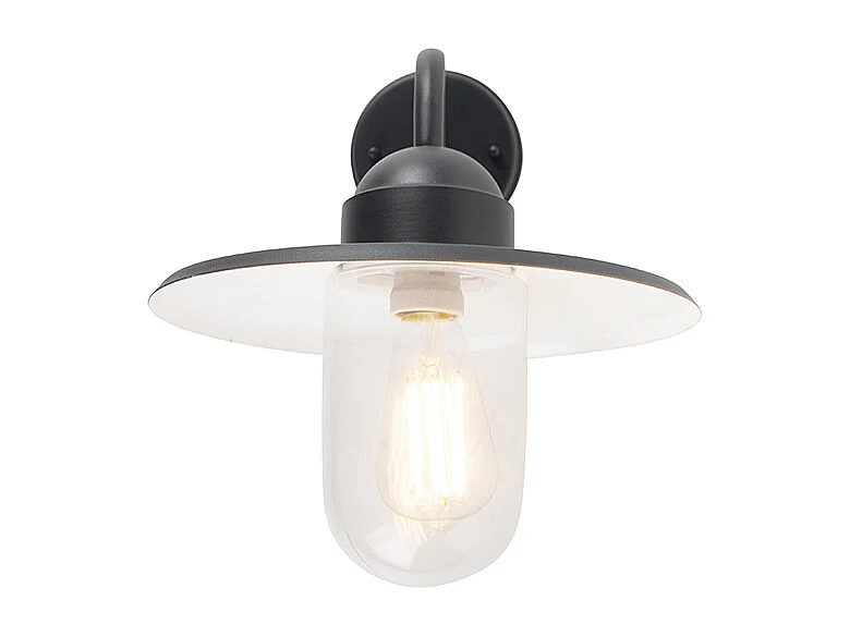 Applique murale extérieure rustique gris foncé IP44 - Kansas