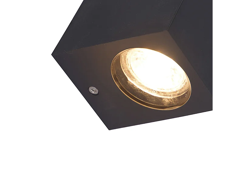 Applique murale d'extérieur moderne en plastique gris - Baleno