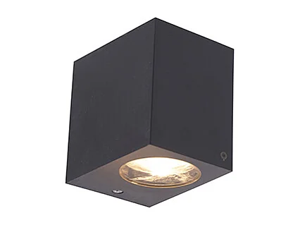 Applique murale d'extérieur moderne en plastique gris - Baleno