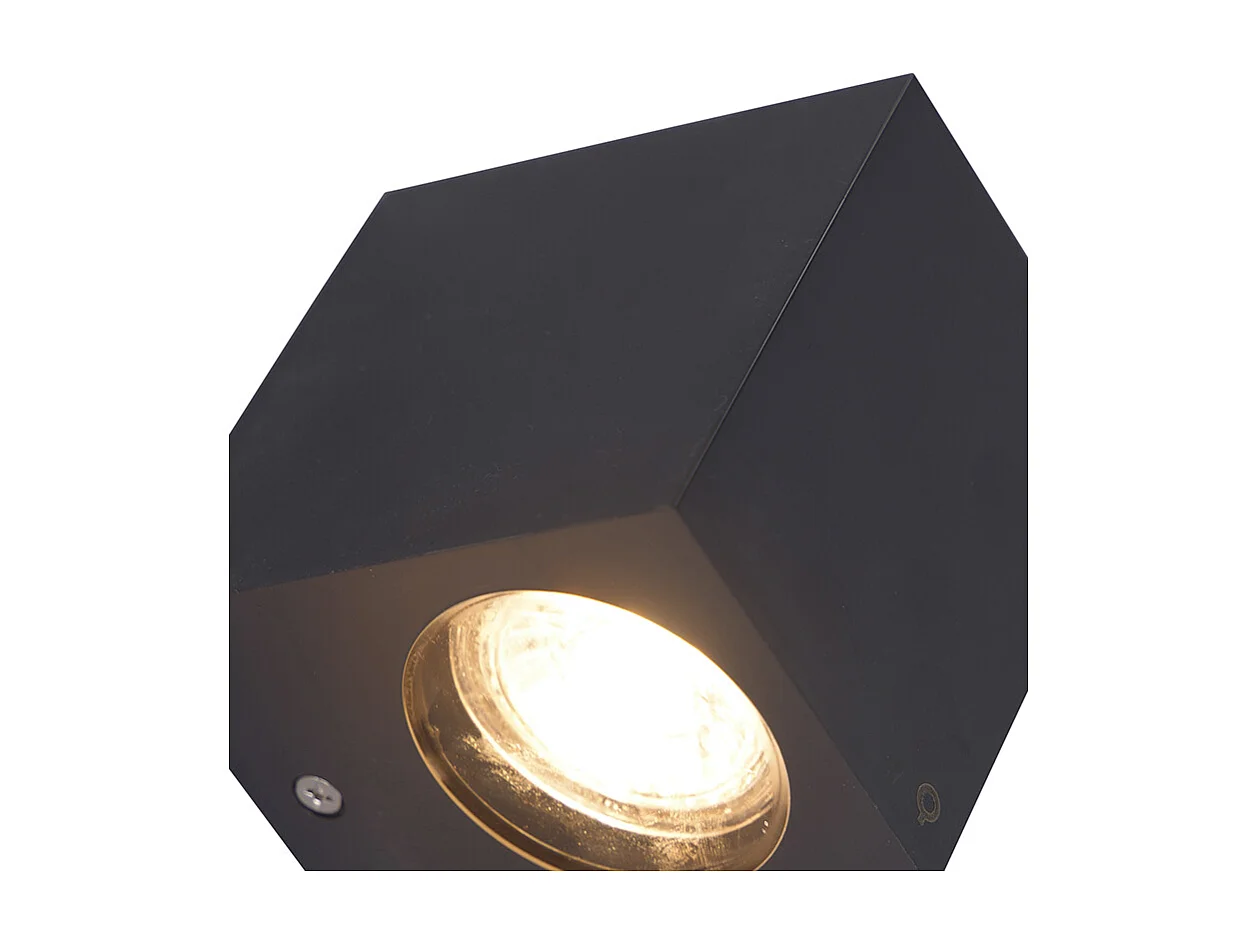 Applique murale d'extérieur moderne en plastique gris - Baleno