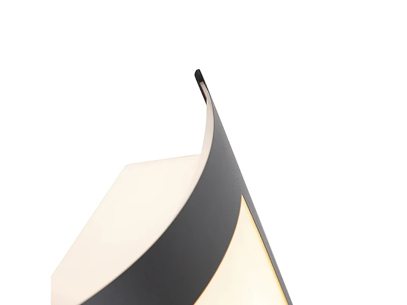 Applique murale extérieure anthracite IP44 capteur crépusculaire - Emmerald