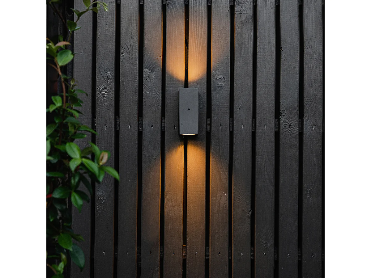 Applique grise IP44 avec capteur lumière-obscurité - Baleno II