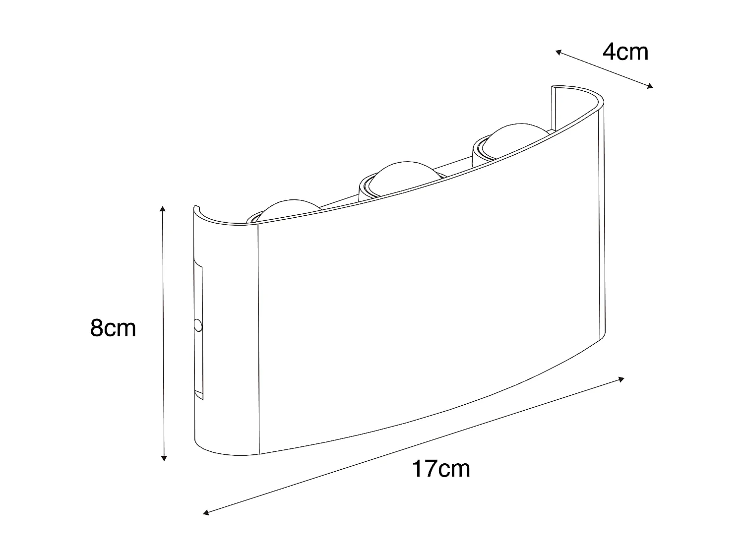 Applique d'extérieur gris foncé avec LED 6 lumières IP54 - Silly