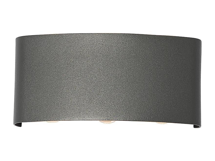 Applique d'extérieur gris foncé avec LED 6 lumières IP54 - Silly