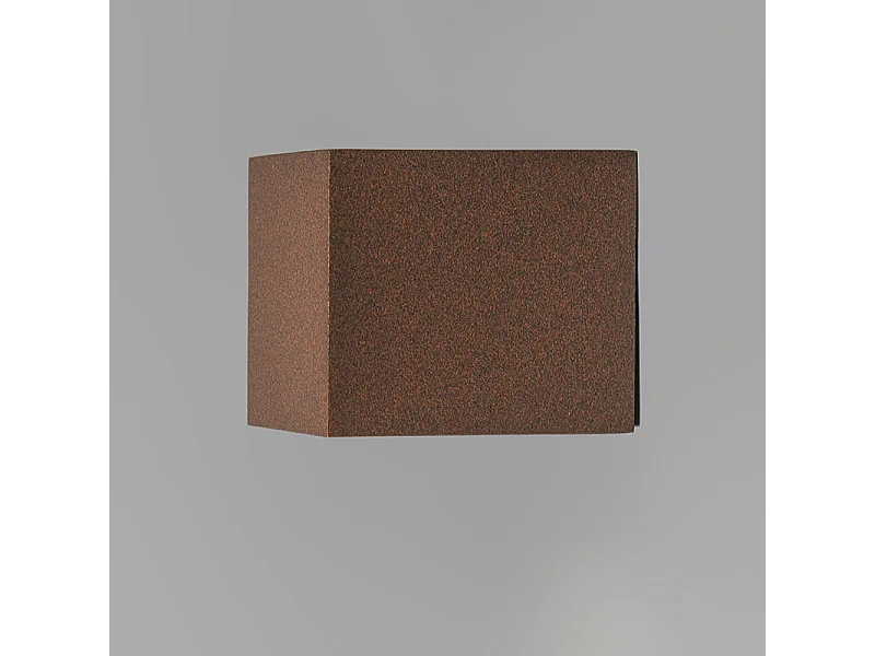 Lot de 2 appliques murales industrielles brun rouille IP44 - Baleno