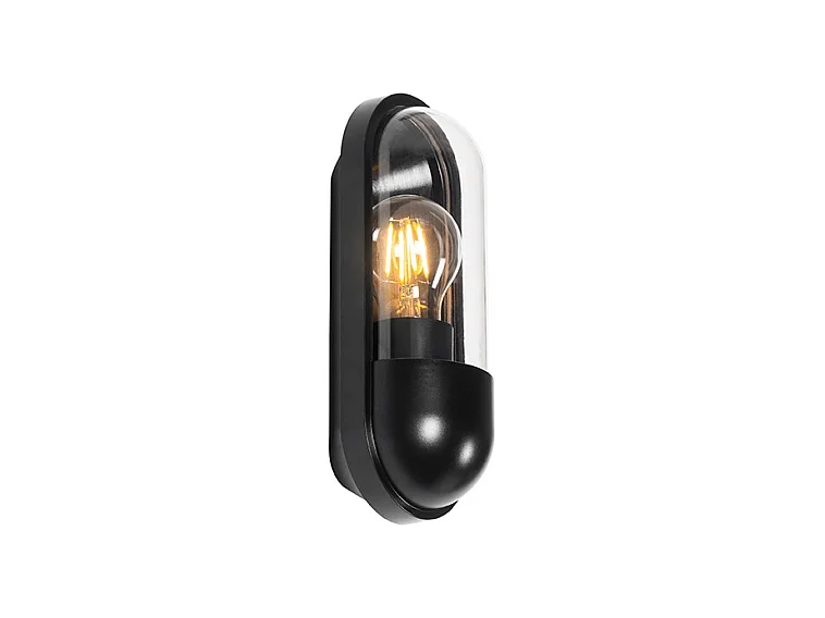 Applique d'extérieur moderne noire IP54 - Stockholm