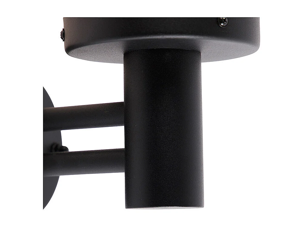 Applique murale d'extérieur noire avec plastique IP44 en acier inoxydable - Sfera
