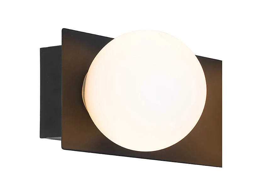Applique moderne noire 48 cm IP44 3 lumières - Cederic