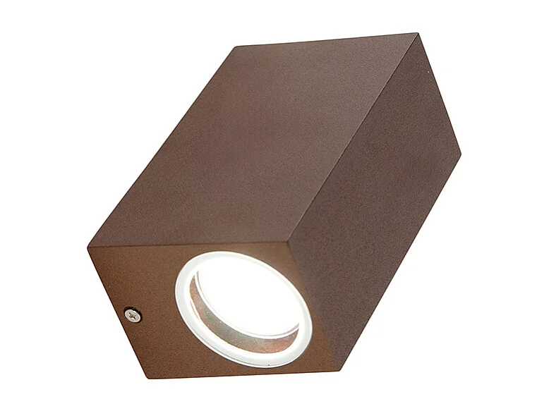 Applique murale industrielle brun rouille 2 lumières IP44 - Baleno