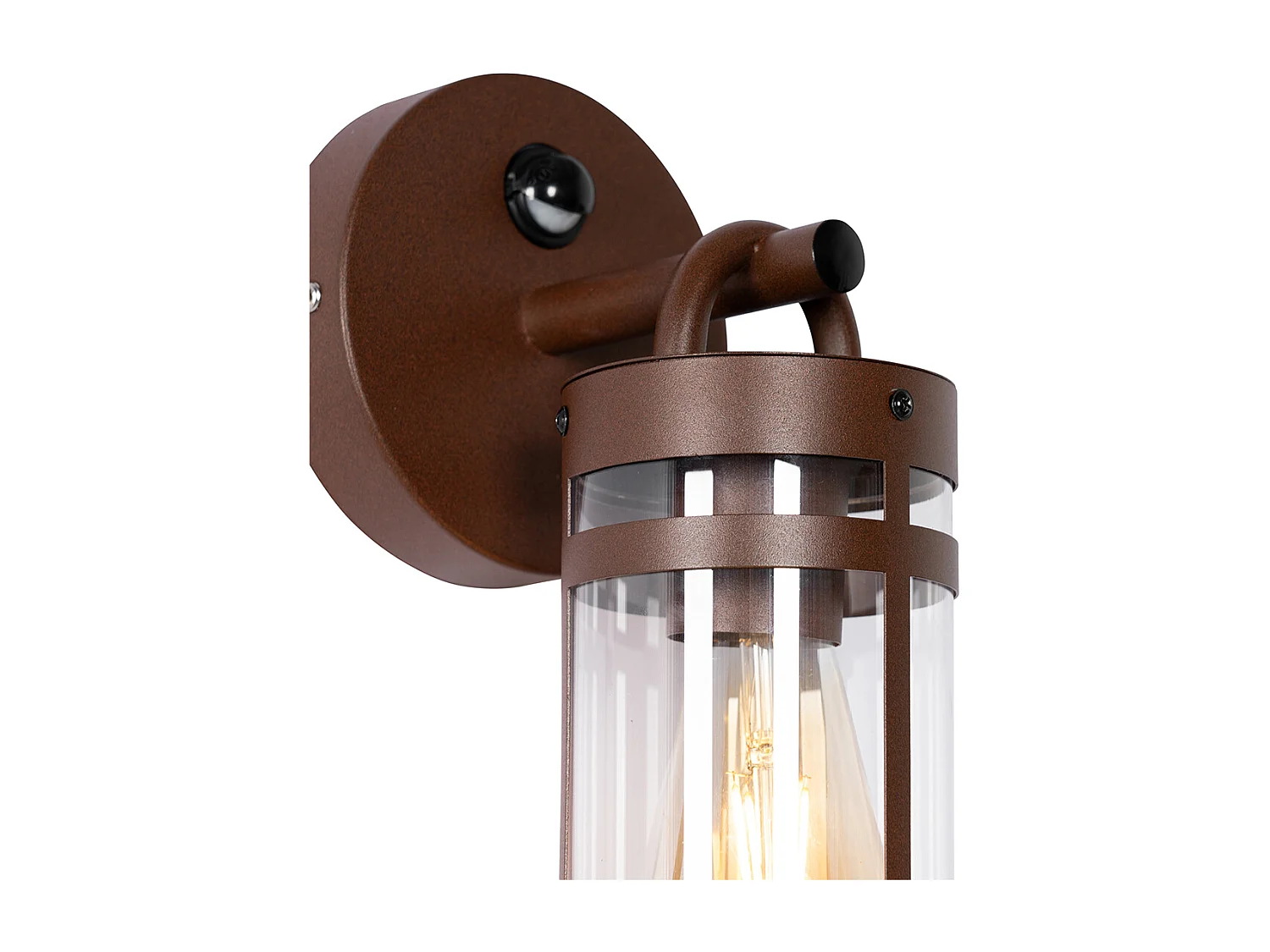 Applique d'extérieur marron rouille IP44 avec détecteur de mouvement - Ruben