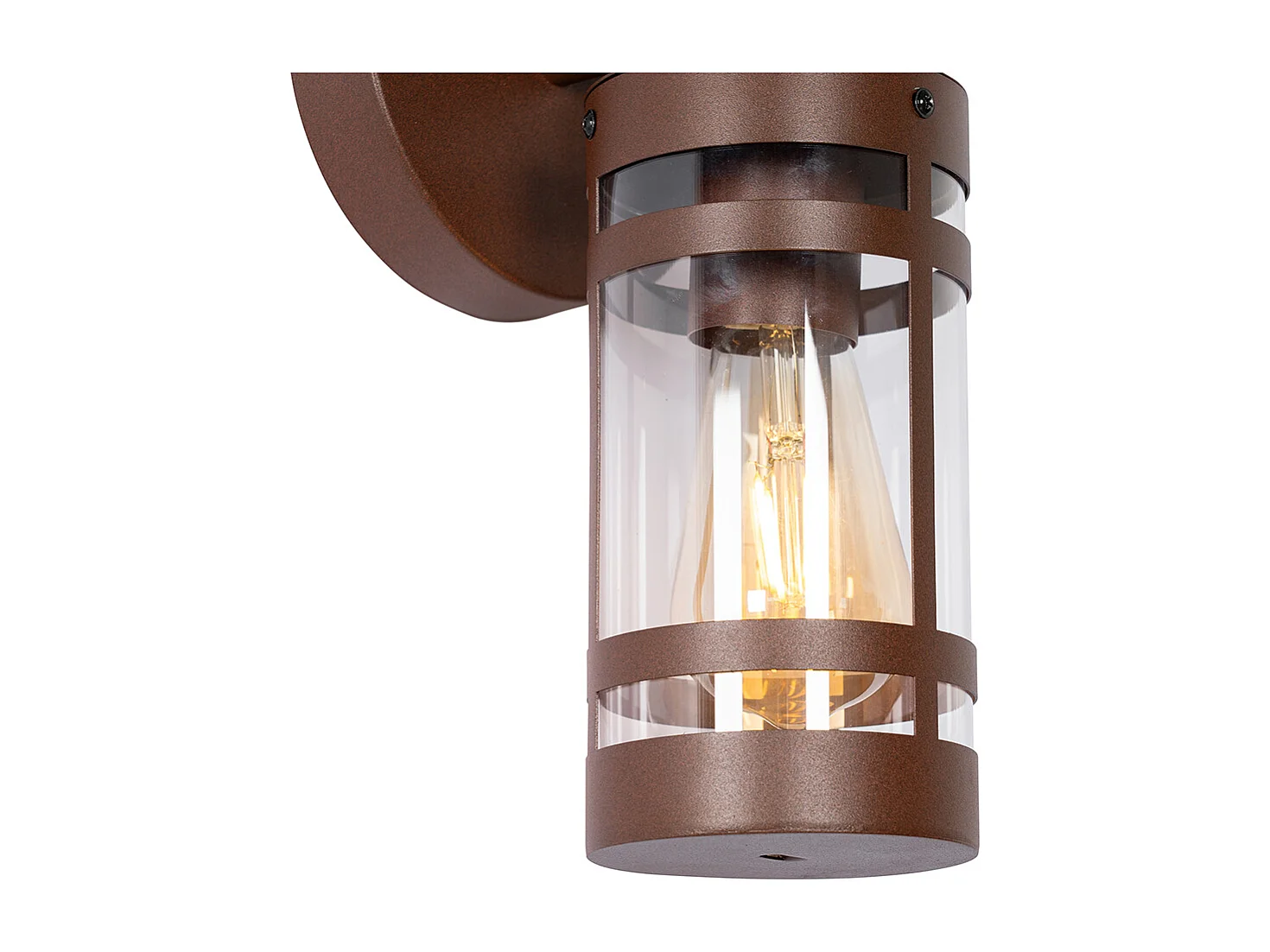 Applique d'extérieur marron rouille IP44 avec détecteur de mouvement - Ruben