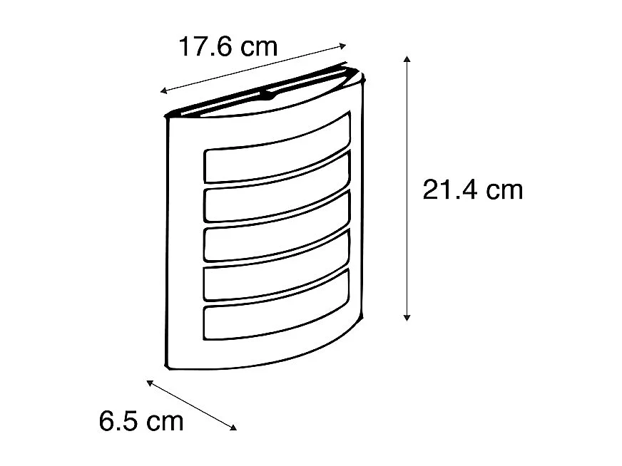 Applique murale extérieure noire IP44 avec capteur crépusculaire - Miro