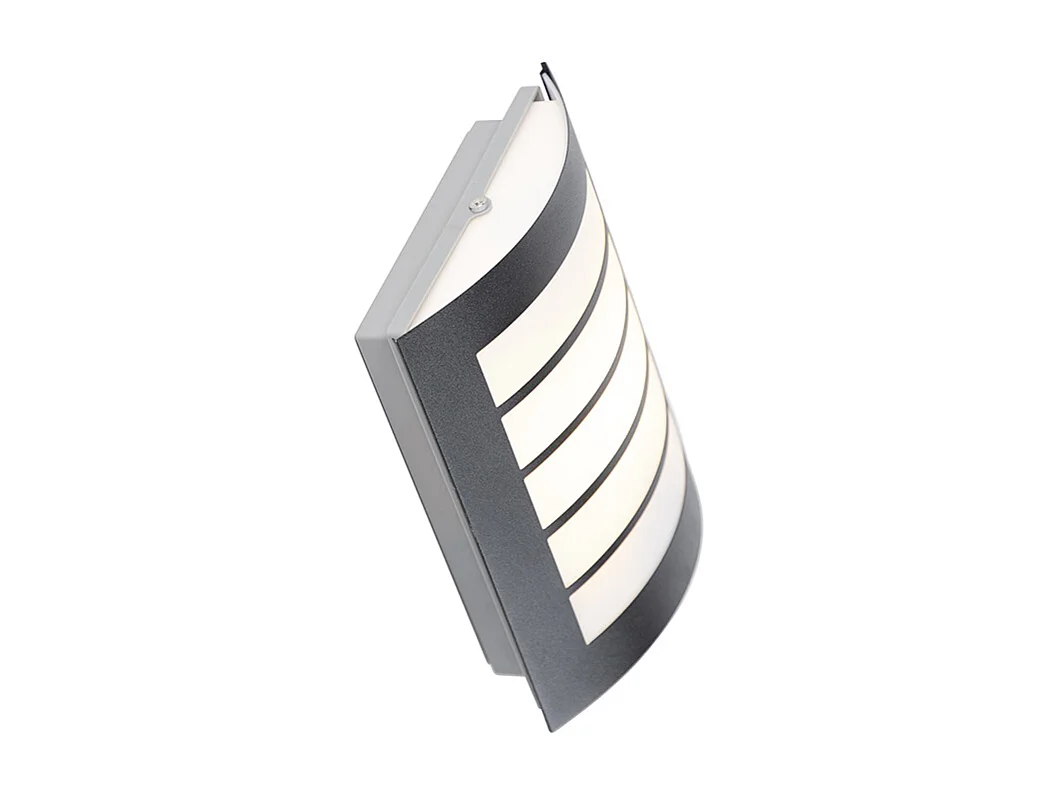 Applique murale extérieure noire IP44 avec capteur crépusculaire - Miro