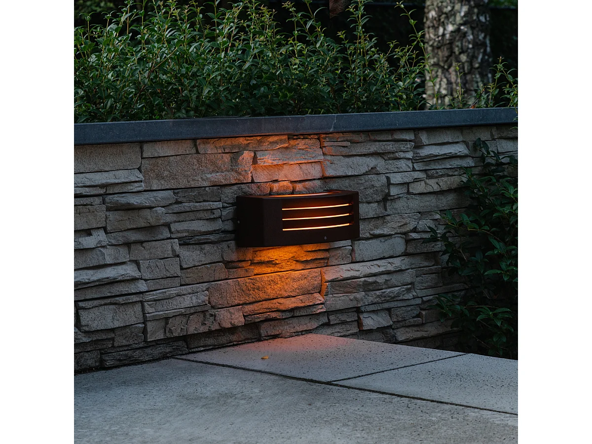 Applique moderne brun rouille IP44 - Hurricane 1