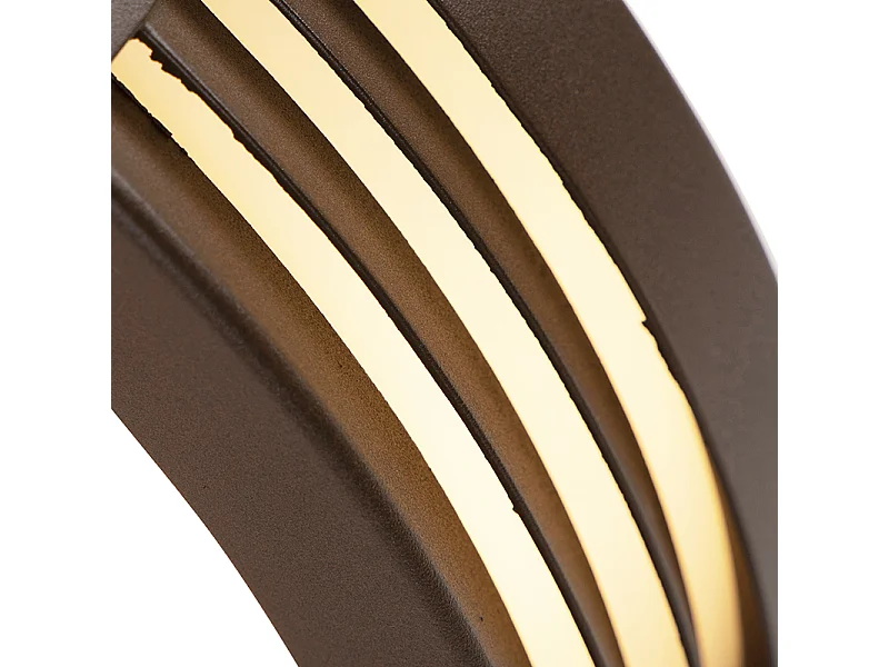 Applique moderne brun rouille IP44 - Hurricane 1