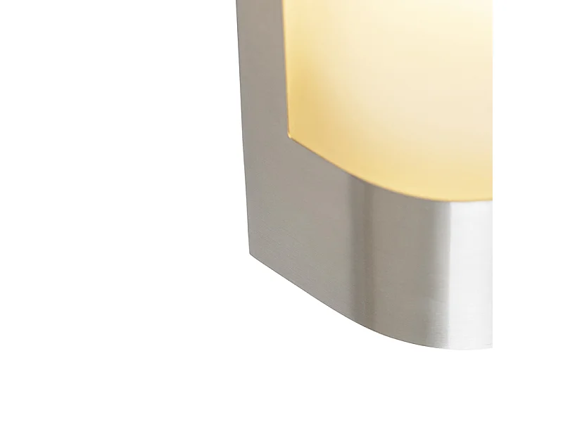 Applique murale extérieure capteur en acier inoxydable clair-foncé - Mira