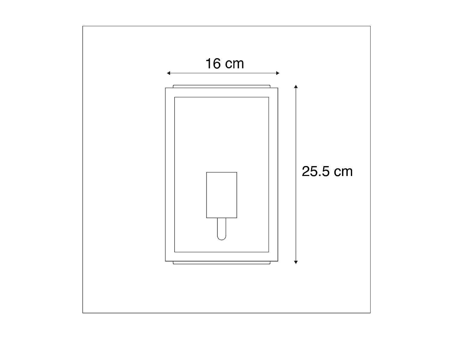 Applique murale d'extérieur industrielle noire avec verre IP44 - ROTTERDAM 2
