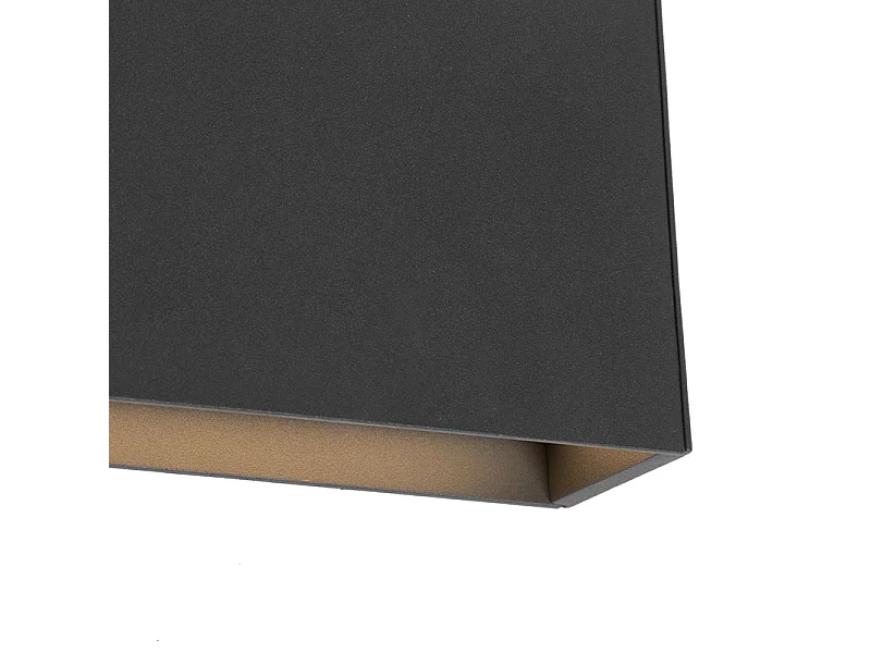 Applique murale moderne anthracite avec LED IP54 - Spector