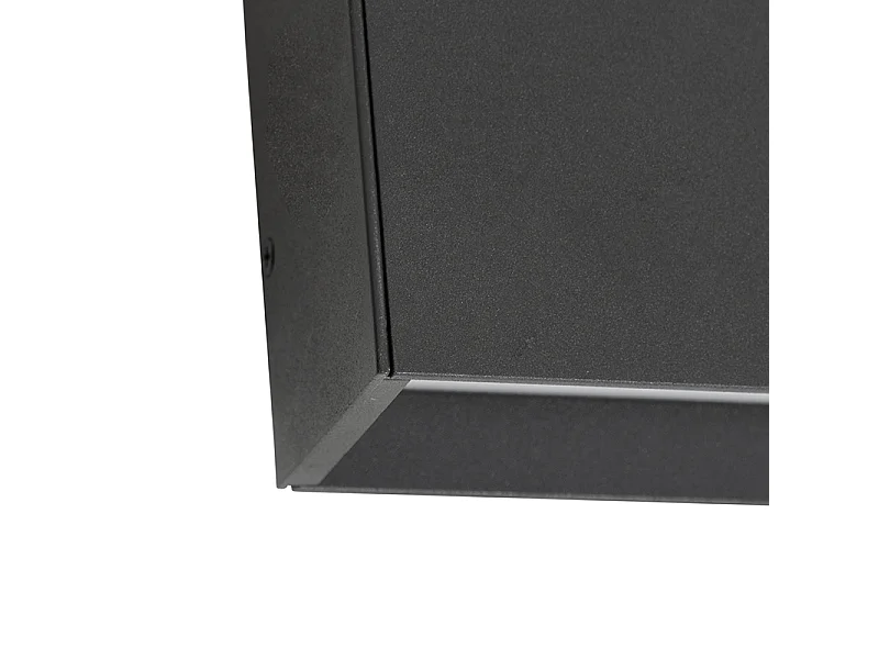 Applique murale moderne anthracite avec LED IP54 - Spector