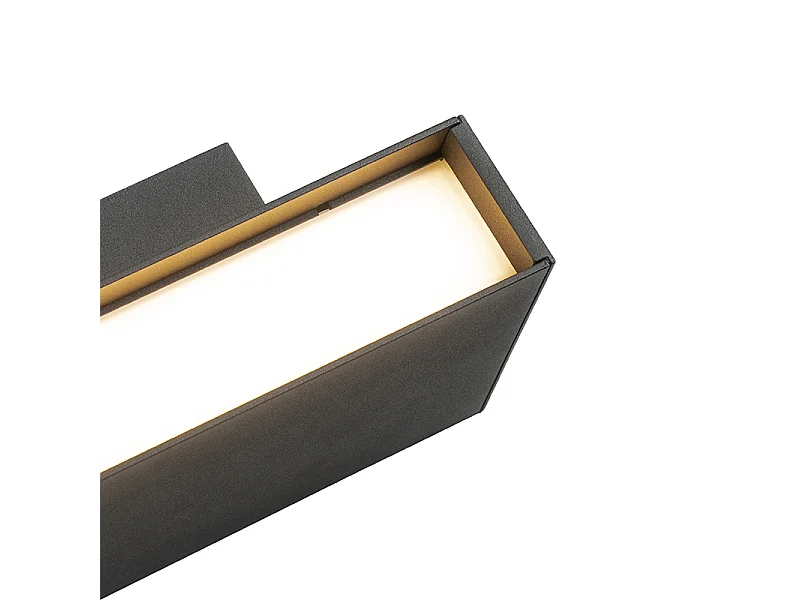 Applique murale moderne anthracite avec LED IP54 - Spector