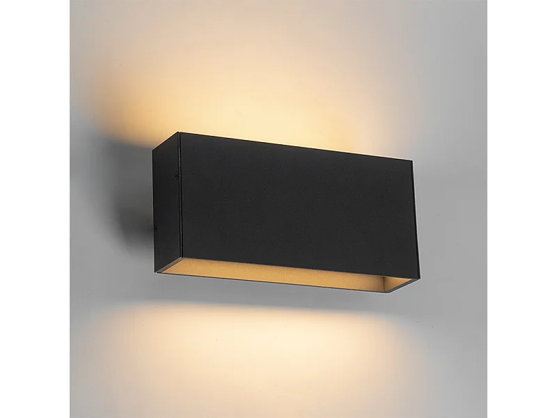 Applique murale moderne anthracite avec LED IP54 - Spector