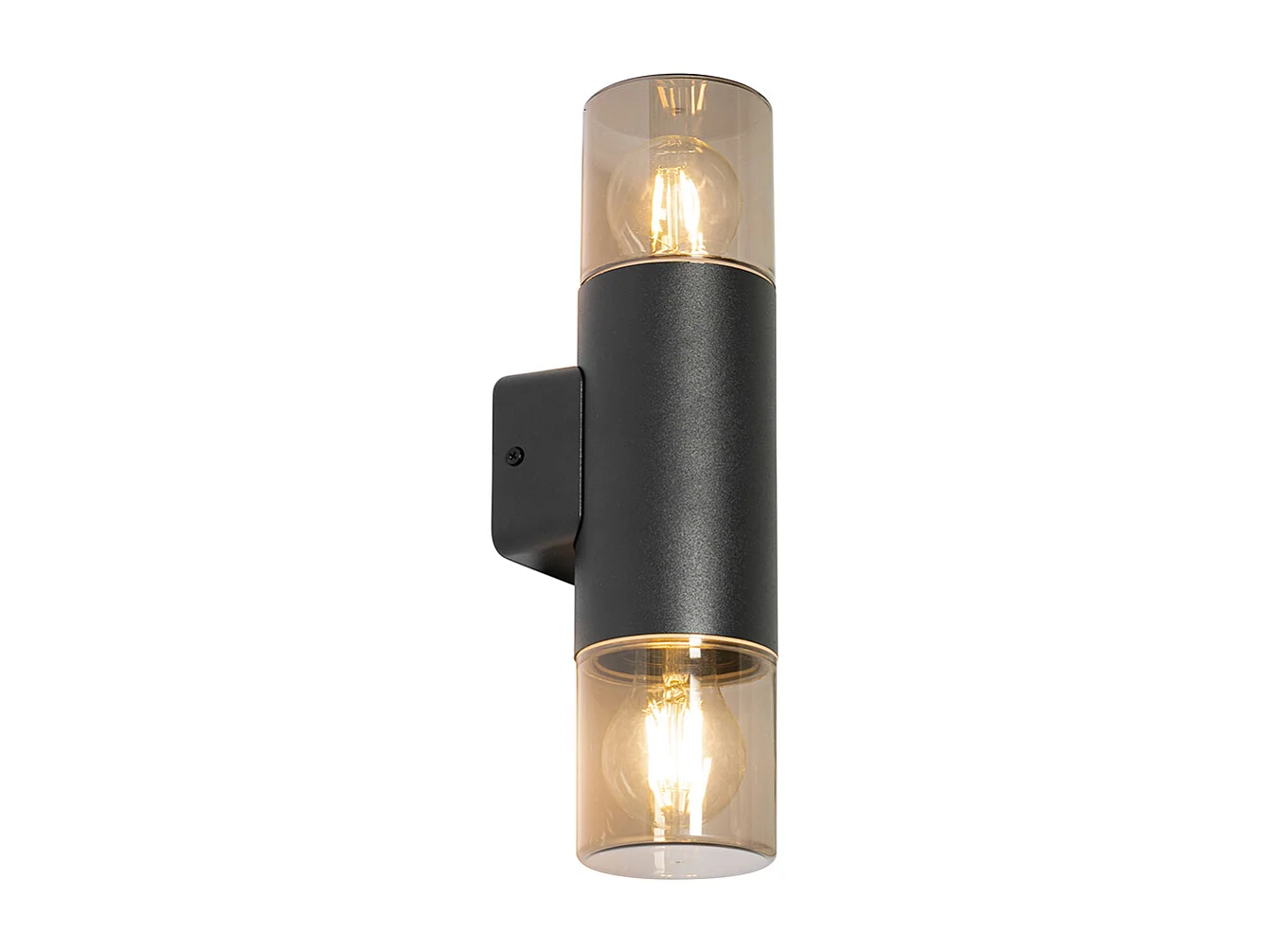 Applique murale extérieure moderne noire 2 lumières IP44 - Odense