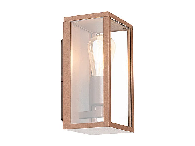 Applique industrielle marron rouille 26 cm IP44 - Charlois