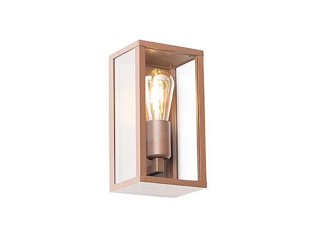Applique industrielle marron rouille 26 cm IP44 - Charlois