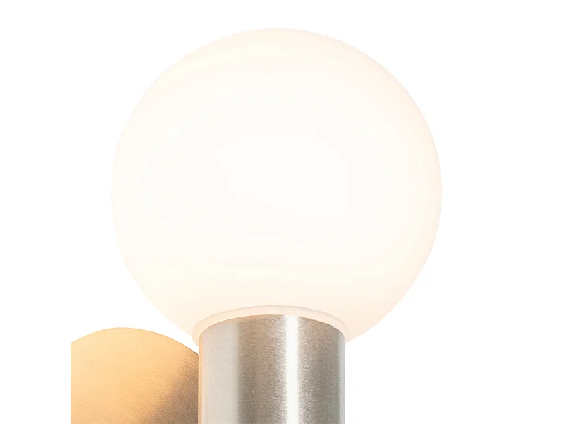 Applique moderne en acier IP44 - Cederic Up