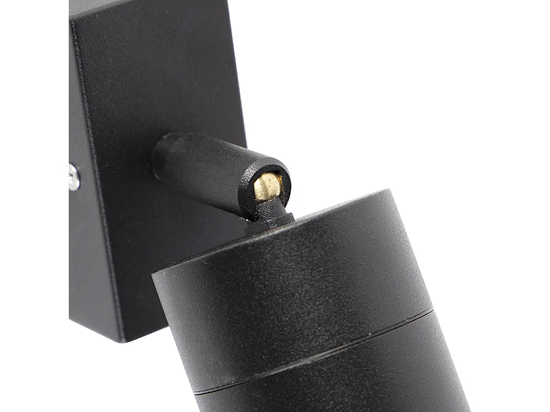 Applique d'extérieur noir réglable IP44 - Solo