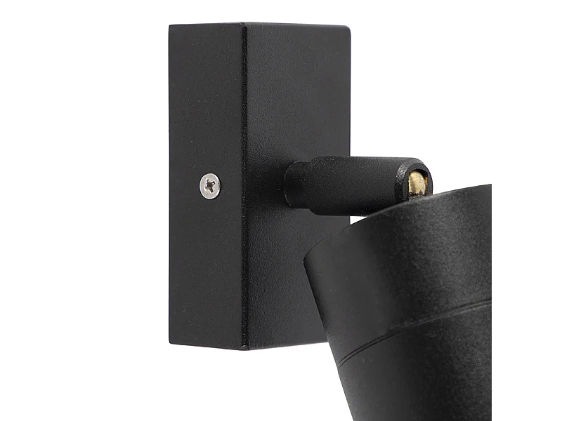 Applique murale extérieure noire orientable IP44 - Solo