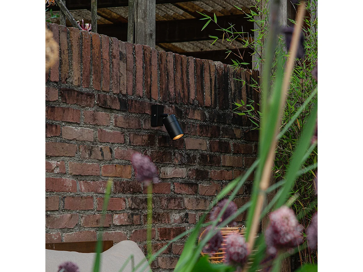 Applique murale extérieure noire orientable IP44 - Solo